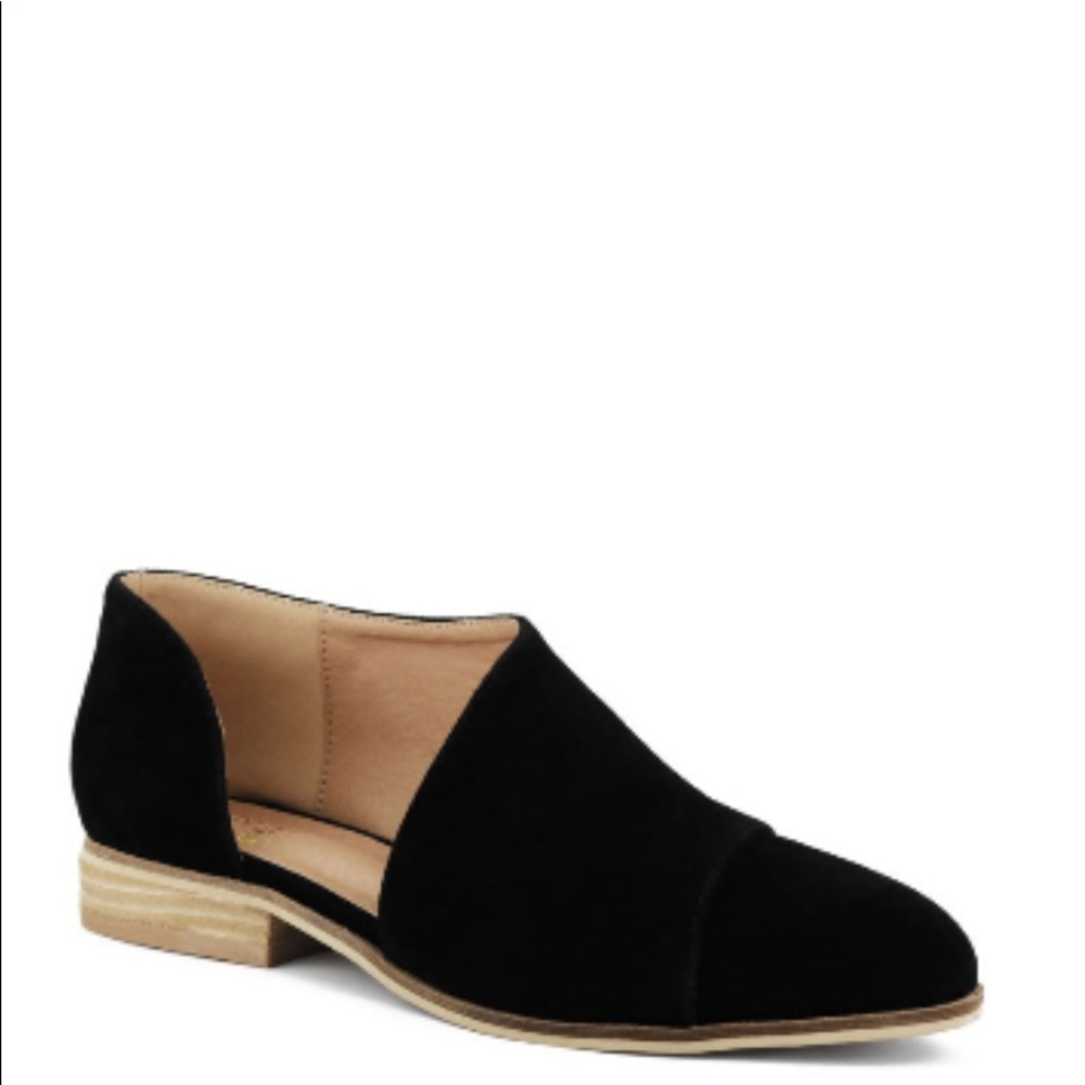 Size 8 cut out shoes black